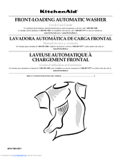 Kitchenaid FRONT-LOADING AUTOMATIC WASHER Use And Care Manual