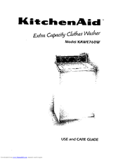 Kitchenaid KAWE760W Use And Care Manual