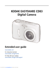 Kodak EASYSHARE CD83 Extended User Manual