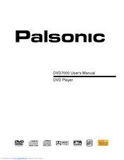 Palsonic DVD7000 User Manual