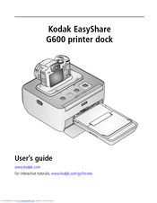 Kodak EasyShare G600 User Manual