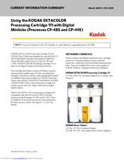 Kodak EKTACOLOR PC11148S Current Information Summary
