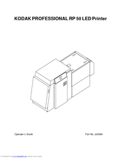 Kodak RP 50 2J0686 Operator's Manual