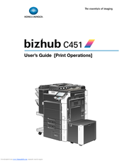 Konica Minolta BIZHUP C451 User Manual