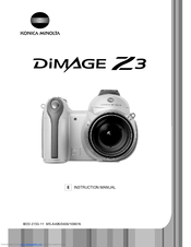 Konica Minolta DiMAGE Z3 Instruction Manual
