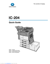 Konica Minolta IC-204 Quick Manual