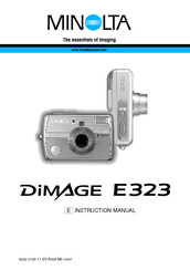 Minolta DIMAGE E323 - SOFTWARE Instruction Manual
