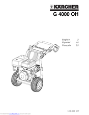 Kärcher G 4000 OH Operator's Manual