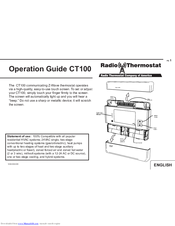 Radio Thermostat CT100 Operation Manual