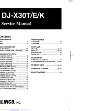 Alinco DJ-X30T Service Manual