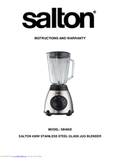 Salton SB400E Instructions And Warranty