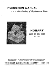 Hobart 1712 Instruction Manual