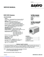 Sanyo VCB-3444P Service Manual