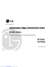 LG MC-924JA Owner's Manual