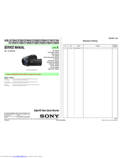 Sony Handycam HDR-PJ710VE Service Manual