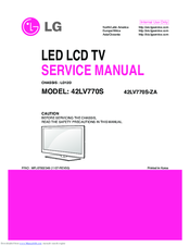 LG 42LV770S Service Manual