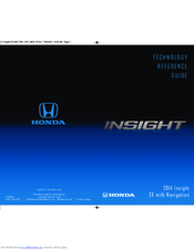 Honda 2014 Insight EX Technology Reference Manual