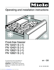 Miele FN 12421 S-1 Operating And Installation Instructions