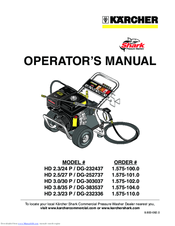 Kärcher DG-383537 Operation Manual