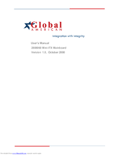 Global American 2808060 User Manual