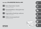 Epson WorkForce 840 Basic Operation Manual