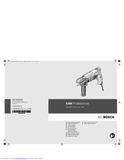 Bosch GBM Professional 10-2 RE Original Instructions Manual