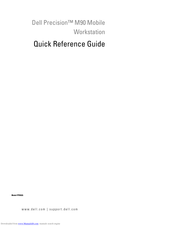 Dell Precision M90 PP05XA Quick Reference Manual