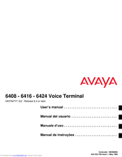 Avaya Definity 6416 User Manual