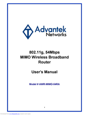 Advantek Networks AWR-MIMO-54RA User Manual