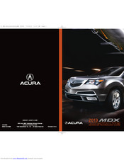 Acura MDX 2013 Advanced Technology Manual