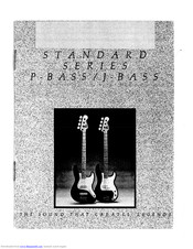 Fender Standard Series P-Bass User Manual