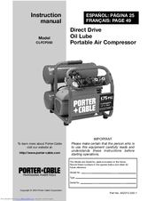 Porter-Cable CLFCP350 Instruction Manual