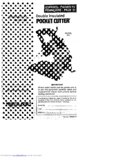 Porter-Cable 551 Instruction Manual