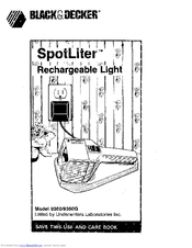 Black & Decker SpotLiter 9360 Use And Care Book Manual