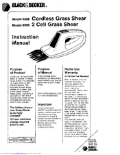 Black & Decker 8289 Instruction Manual