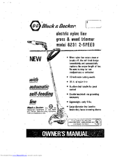 Black & Decker 8231 2-speed Owner's Manual