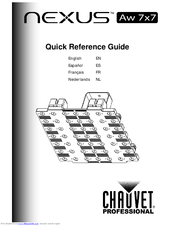 Chauvet Nexus Aw 7x7 Quick Refence Manual
