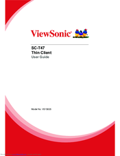 ViewSonic SC-T47 User Manual