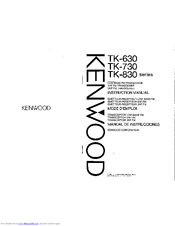 Kenwood TK-630 series Instruction Manual