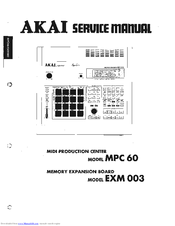 Akai MPC 60 Service Manual
