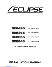 Eclipse SE8355 Installation Manual