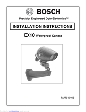Bosch EX10 Installation Instructions Manual