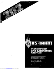 HS Tarm 202 Installation And Operation Manual