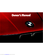 BMW 325ix E30 Owner's Manual