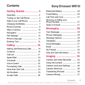 Sony Ericsson Walkman W910i User Manual