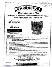 Quadra-Fire 1000 Gold Installation, Operation And Maintenance Manual