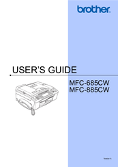 Brother MFC-885CW User Manual