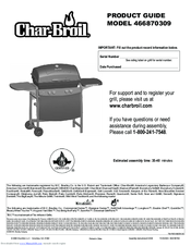 Char-Broil 466870309 Product Manual