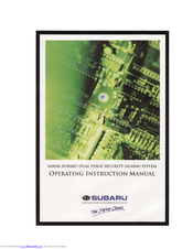 Subaru SA1046 Operating Instructions Manual