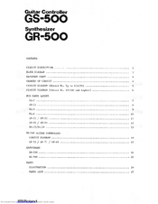 Roland GR-500 Service Manual